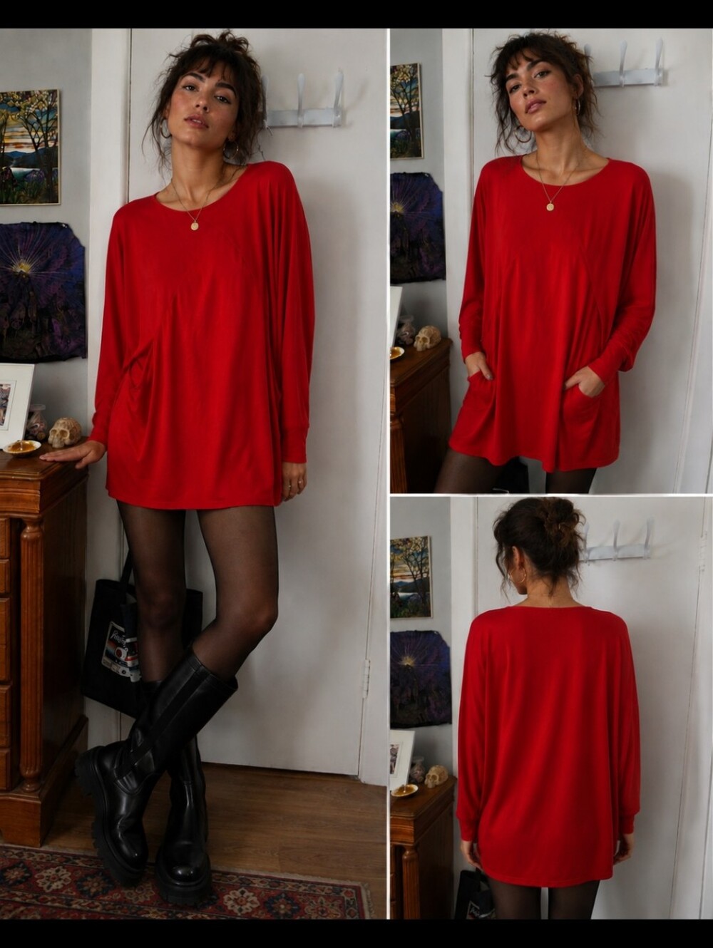 Joseph Ribkoff Bold Red Top